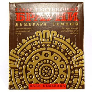 Сахар-рафинад коричневый тростниковый Брауни тёмный 500г