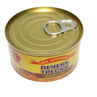 Печень трески натуральная 120г Янтарное