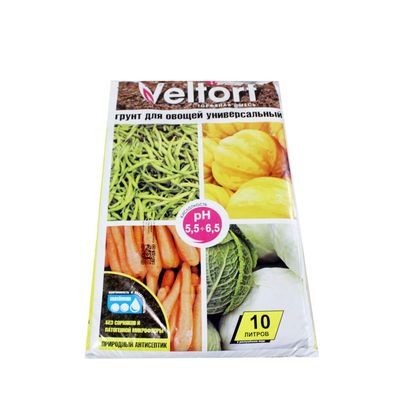 Грунт для овощей универсальный 10л Велторф