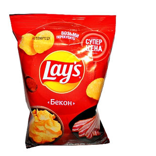 Чипсы Лейс 50г.Бекон