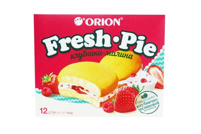 Пирожное Фреш Пай клубника малина12шт*25г