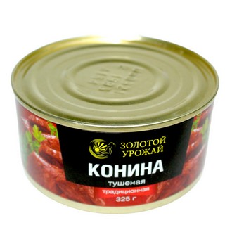 Конина тушеная ГОСТвысший сорт.325г