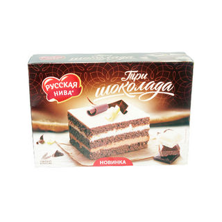 Торт Три шоколада Русская нива 300г