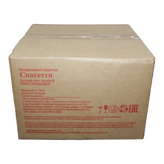 Макароны Петровские Нивы Группа В Спагетти 12кг