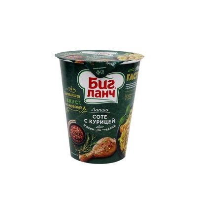 Лапша Биг Ланч 65г.СОТЕ с кур. и пряными травами стакан
