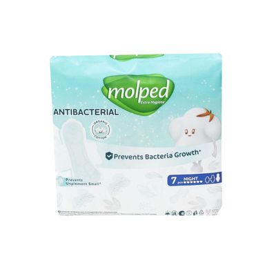 Прокладки Молпед ночные антибакт. 7шт Extrahyg