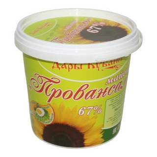 Майонез Дары Кубани Провансаль 67%  820г ведро