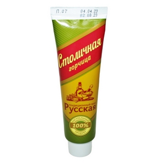 Горчица Столичная Русская 100г туба