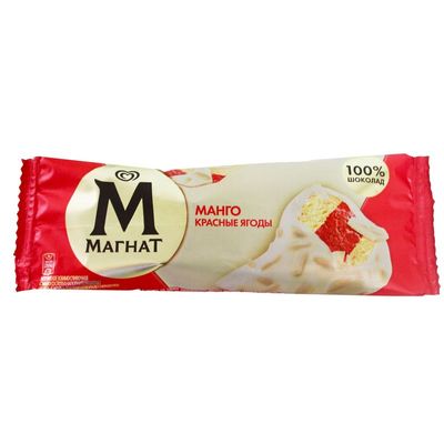 Мороженое Эскимо Манго и Красные ягоды 74г Магнат