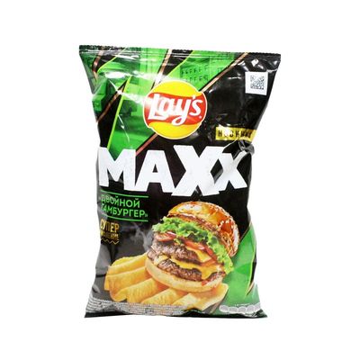 Чипсы Лейс Макс Двойной гамбургер 100г