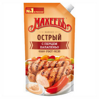 Майонез Махеевъ острый 50,5% 400мл.
