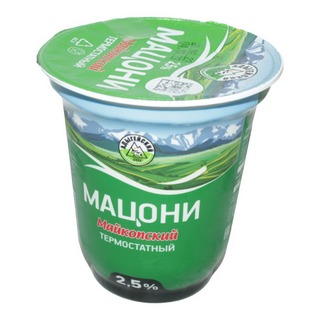 Мацони Майкопский 2,5% 0,300 кг стакан