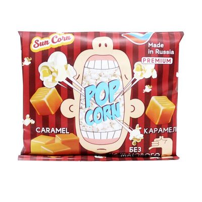 Попкорн Сан Корн Со вкусом карамели 100гр для СВЧ