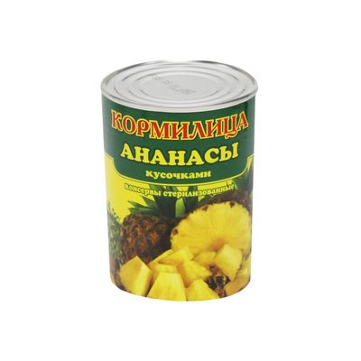 Ананасы Кормилица кусочки 580мл