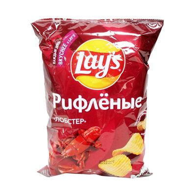 Чипсы Лейс 140г рифл. Лобстер (19)