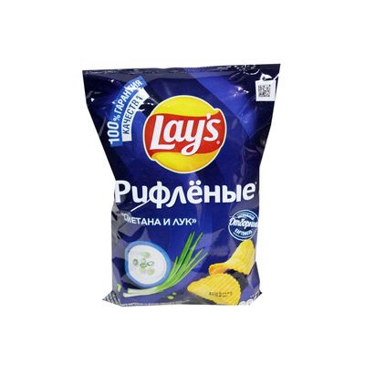 Чипсы Лейс 140г Сметана и лук