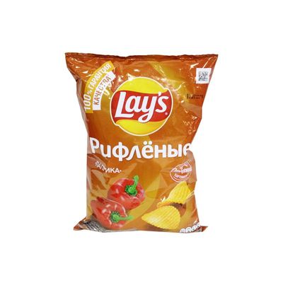 Чипсы Лейс 140г рифл.Паприка