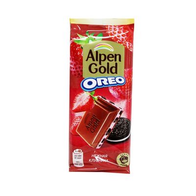 Альпен Голд мол.Орео с клубникой 95г