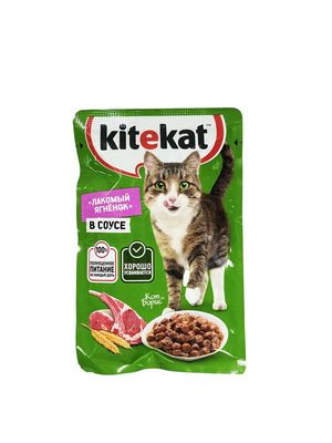 Корм для кошек Китекат 85гр Ягненок в соусе (28)