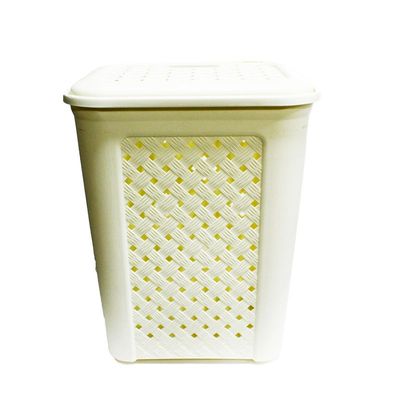 Корзина для белья 50л Виола слоновая кость