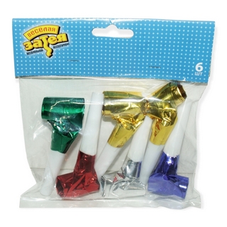 Праздничный язык - гудок из фольги