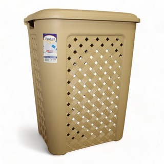Корзина для белья 50л Виола бежевый
