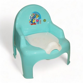 Горшок-стульчик бирюзовый/белый