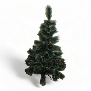 Ель новогодняя иск. Пушистая 120см с инеем, шишками зеленая Золотая Сказка 592043