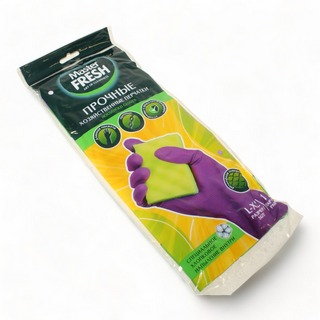 Мастер Фрэш Перчатки Прочные латексные с хлопком размер L/XL 1 пара