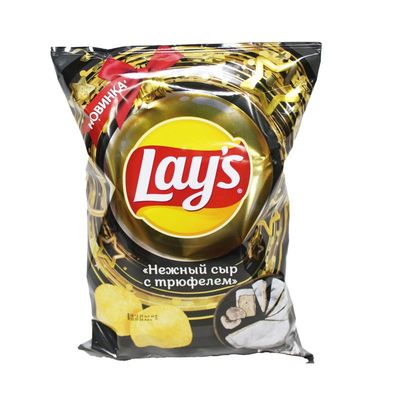 Чипсы Лейс 120г. Нежный сыр Трюфель