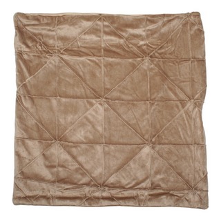 Наволочки однотонные велюр светло-коричневые