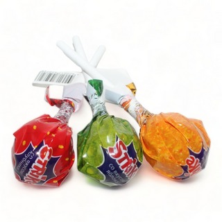 Чупа чупс лолипопс Страйк клубника, яблоко, апельсин 11,3 гр